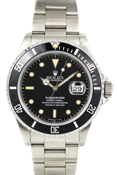 rolex submariner 16610 patina|rolex submariner 16610 specs.